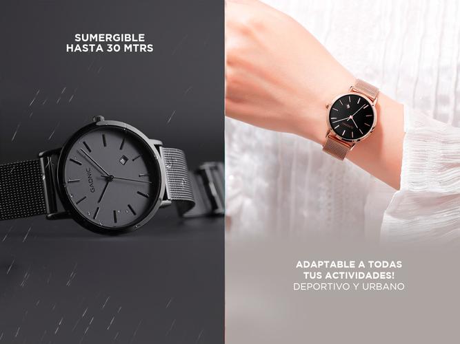 Reloj Pulsera Analógico Gadnic Elegante De Cuarzo  - 3