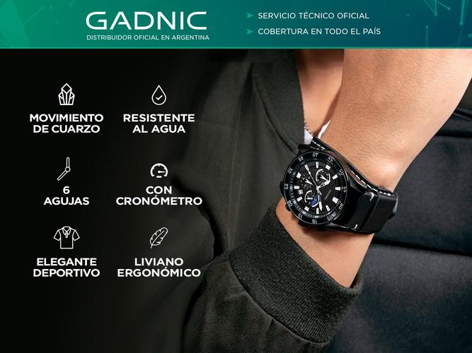 Reloj De Cuarzo Gadnic Elegante Resistente Al Agua - 1