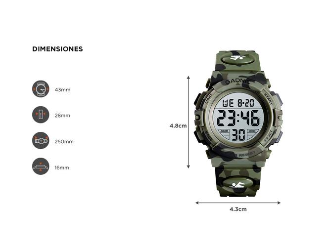 Reloj Digital Para Niños Gadnic Deportivo Resistente Al Agua - 4