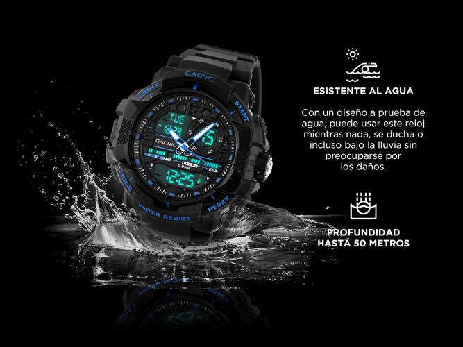 Reloj Militar Gadnic Analógico y Digital - 2