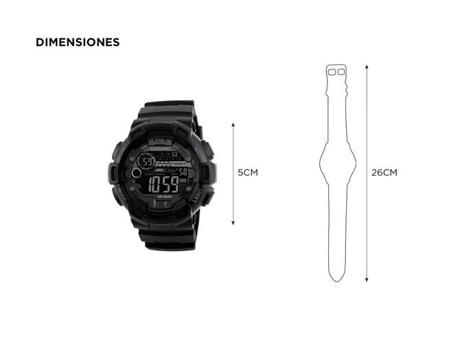 Reloj De Hombre Digital Gadnic Deportivo Sumergible  - 3