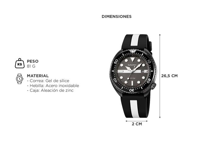 Reloj Analógico Gadnic Hombre Deportivo - 4