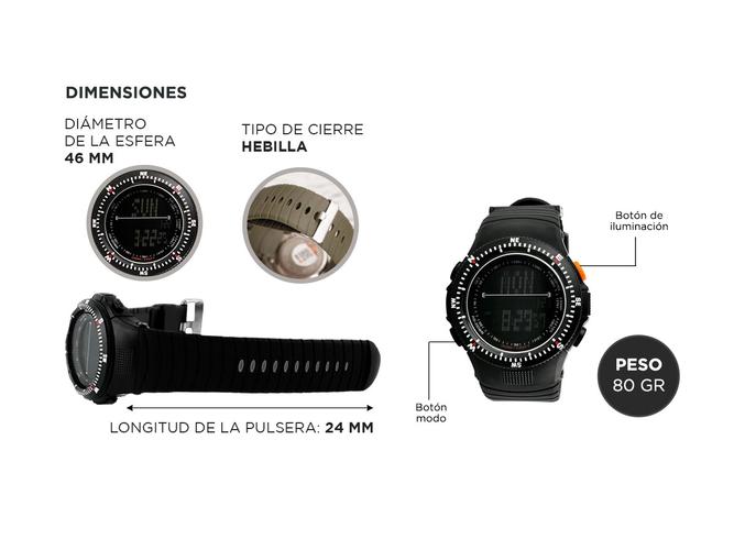 Reloj Sumergible Gadnic Digital con Alarma - 4