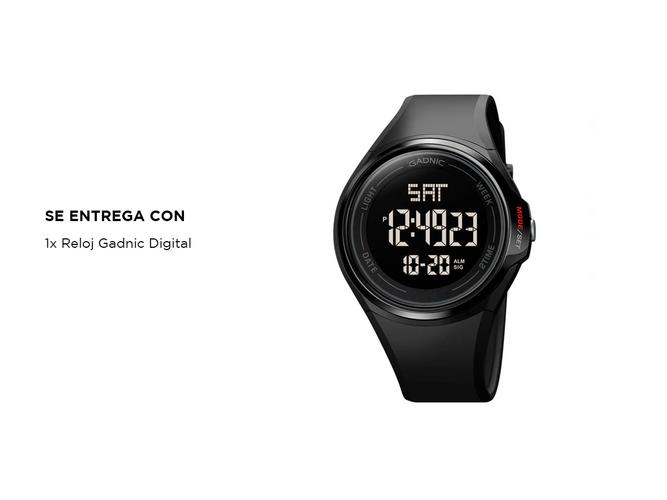 Reloj Digital Led Gadnic S400 Sumergible - 5