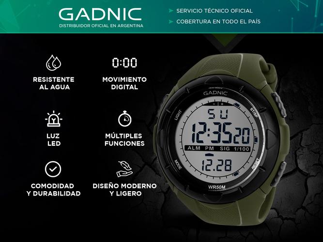 Reloj Digital Sumergible Gadnic S600 Deportivo - 1