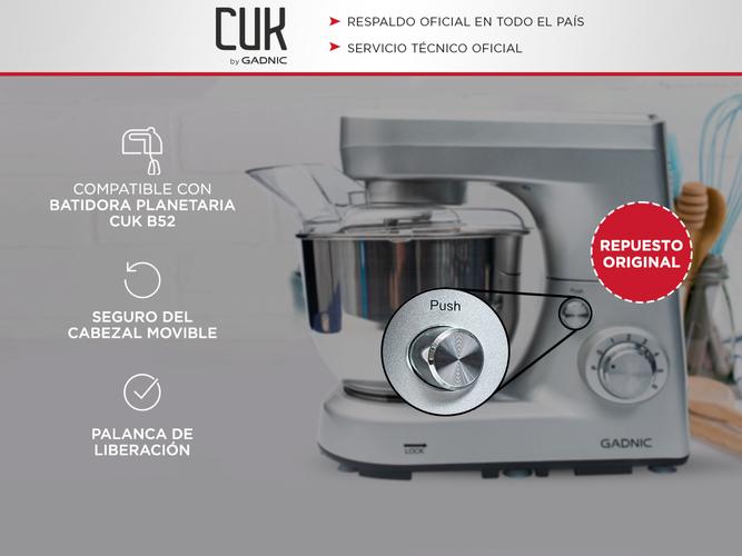 Repuesto Original Boton de Push de Batidora Planetaria Gadnic B52 - 1