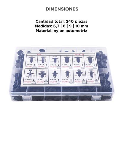 Kit 240 Piezas Herramienta De Extracción De Molduras Clips - 5