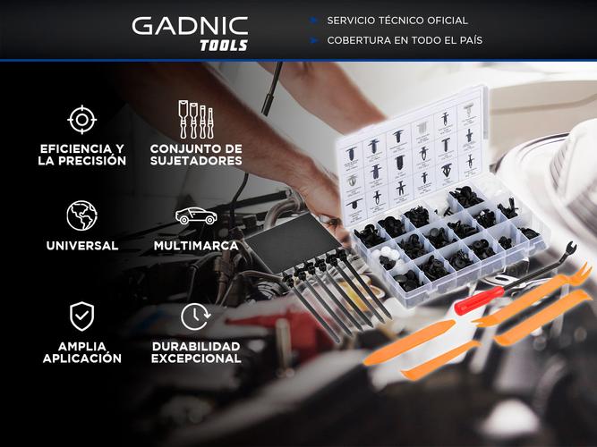 Kit 415 Piezas Clips Retención Extracción de Sujetadores Gadnic Para Auto - 1