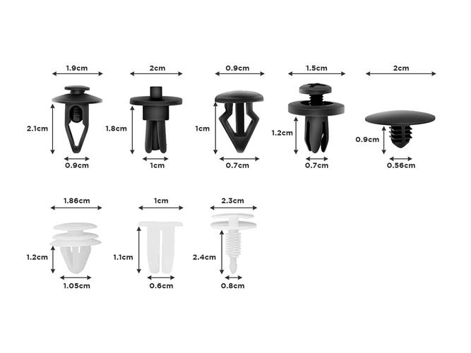 Kit 415 Piezas Clips Retención Extracción de Sujetadores Gadnic Para Auto - 4