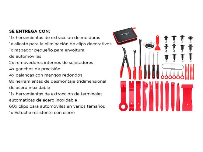  Kit 102 Herramientas Multifucionales Gadnic de Extracción de Molduras - 6