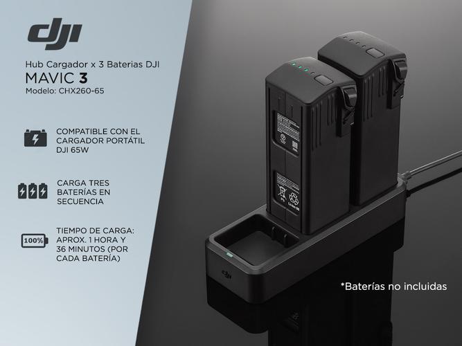 Hub Cargador x 3 Baterias DJI Mavic 3  - 1