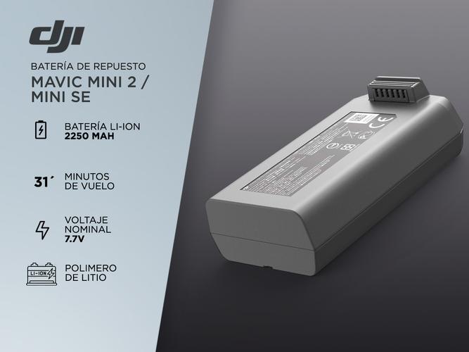   Batería de repuesto para drone DJI Mavic Mini/Mini 2/Mini SE Series vuelo inteligente 2250 mAh - 1