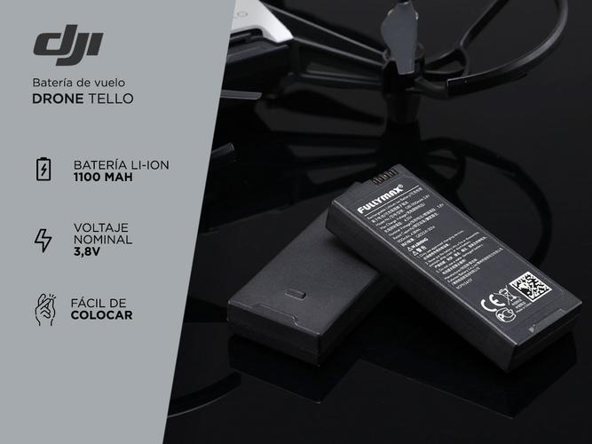 Batería de Vuelo DJI 3.8V 1100 mah Para Drone Tello - 1