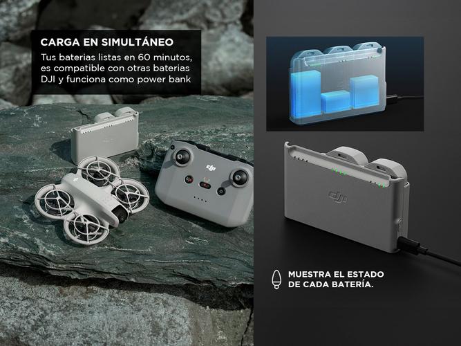Hub de Carga Doble DJI NEO para 3 Baterías  - 2