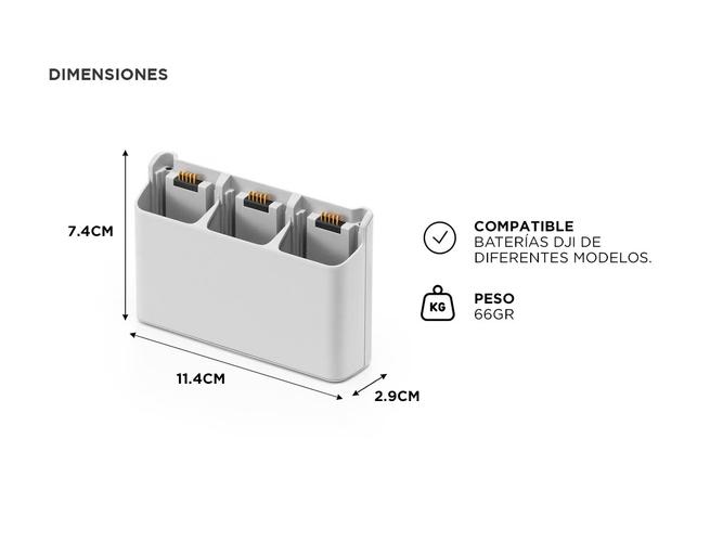 Hub de Carga Doble DJI NEO para 3 Baterías  - 4