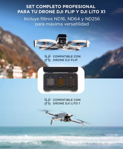 Juego De Filtros ND Para DJI Flip/Lito Series (ND16/64/256) - 2