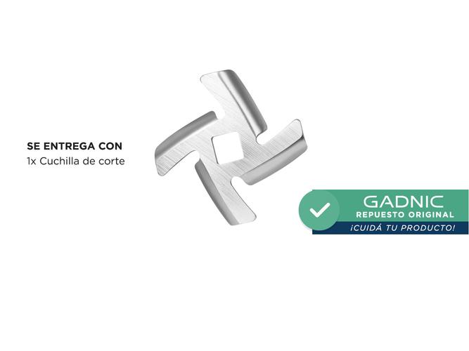 Cuchilla Repuesto Original Picadora de Carne Gadnic P90 Alta Durabilidad - 3