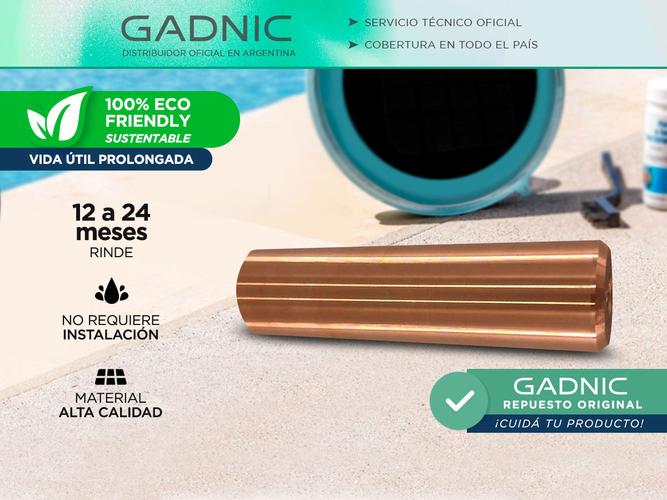 Repuesto Para Ionizador Solar Gadnic Barra de Cobre 8cm - 1