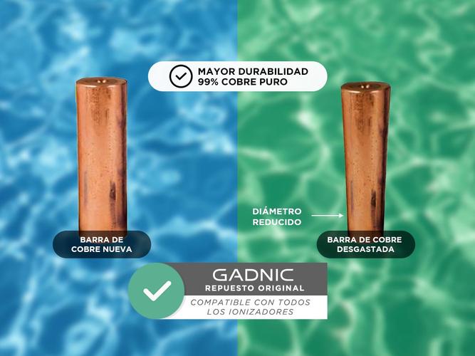 Repuesto Para Ionizador Solar Gadnic Barra de Cobre 8cm - 3