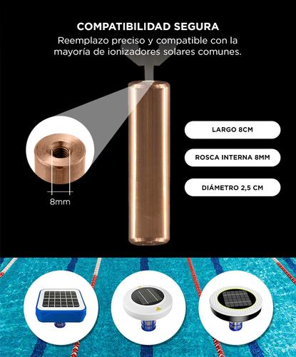 Repuesto Para Ionizador Solar Gadnic Barra de Cobre 8cm - 2