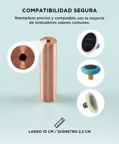 Repuesto Para Ionizador Solar Gadnic Barra de Cobre 10cm - 2