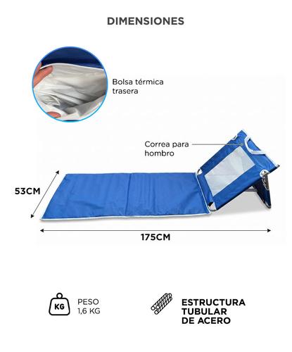 Reposera Southport by Gadnic Plegable Liviana Con Correa  - 5