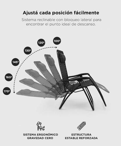 Reposera Gravedad Cero Southport by Gadnic Silla Reclinable Con Toldo  - 2