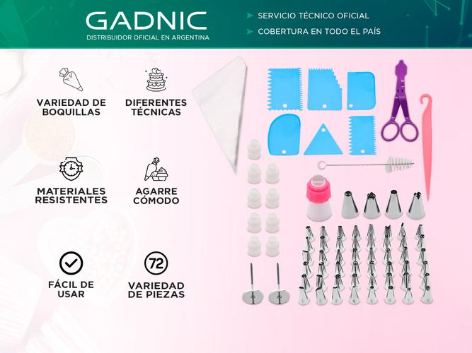 Kit Decorador para Pastelería Gadnic 72 Piezas - 1