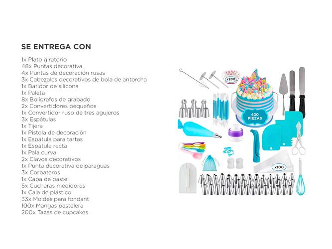 Kit Repostería Gadnic Para Cocina Decoración - 4