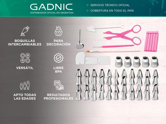 Juego de Repostería Gadnic  83 Picos Manga Tijera - 1