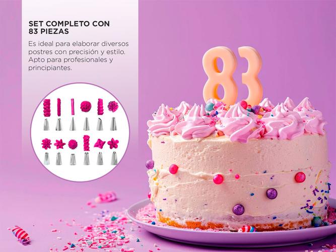 Juego de Repostería Gadnic  83 Picos Manga Tijera - 3
