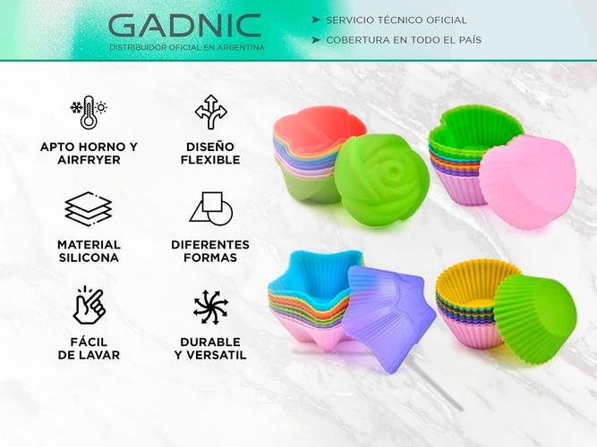 Moldes de Silicona Gelatinas Reposteria Capacillos Cupcakes x25 Unidades - 1