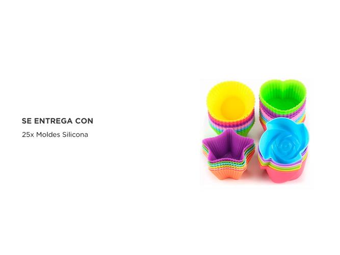 Moldes de Silicona Gelatinas Reposteria Capacillos Cupcakes x25 Unidades - 4