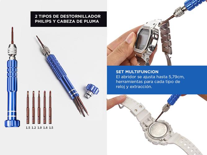 Kit de Reparación de Relojes Gadnic Para Extracción de Espalda - 3