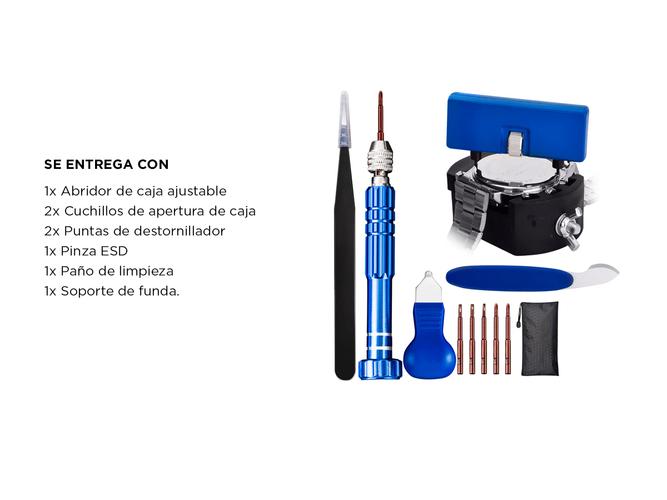 Kit de Reparación de Relojes Gadnic Para Extracción de Espalda - 4