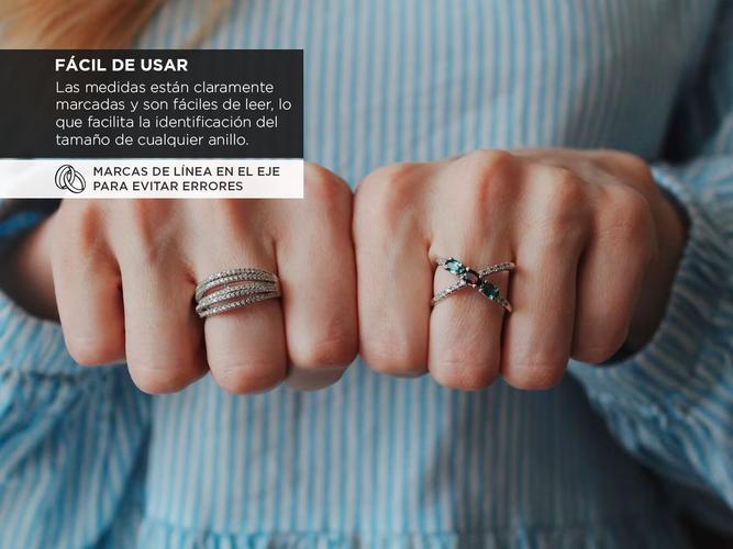 Juego Medidor De Anillos Gadnic RE010 Anillero Plano Outlet - 3