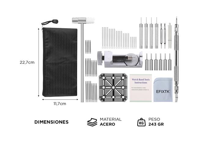 Kit de Reparación de Relojes Gadnic 24 Piezas  - 3
