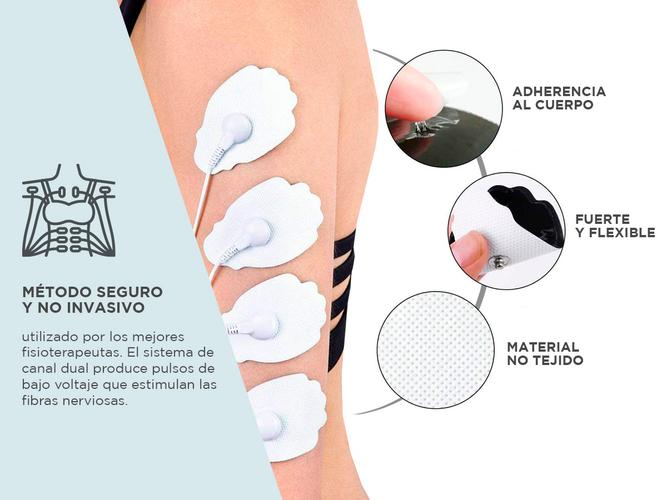 Repuesto genuino electrodos Gadnic para Electroestimulador 9910 - 4