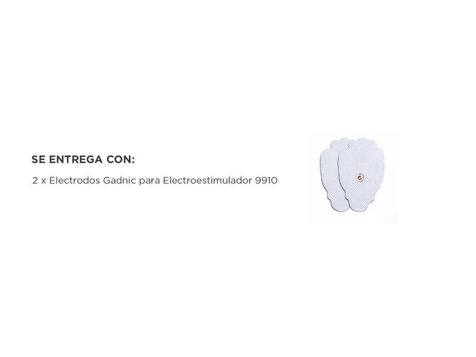 Repuesto genuino electrodos Gadnic para Electroestimulador 9910 - 5