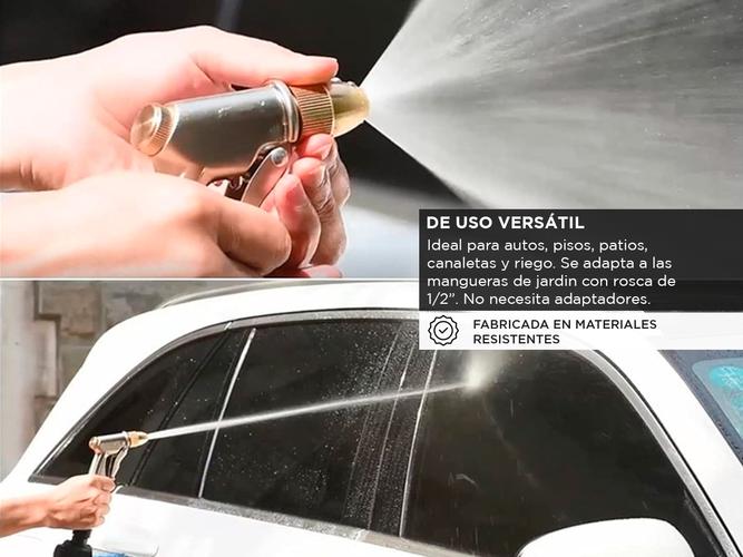 Pistola de Riego Metálica Gadnic con Alta Presión de Agua - 3