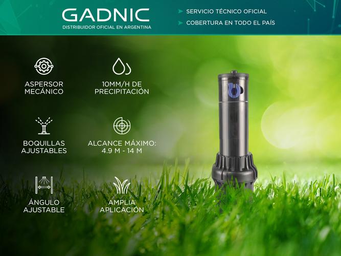 Aspersor de Riego Gadnic RGA12 Boquillas Ajustables - 1