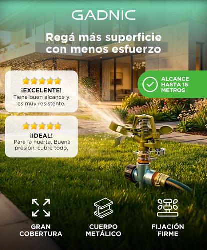 Regador Aspersor de Metalico Gadnic Con Estaca - 1