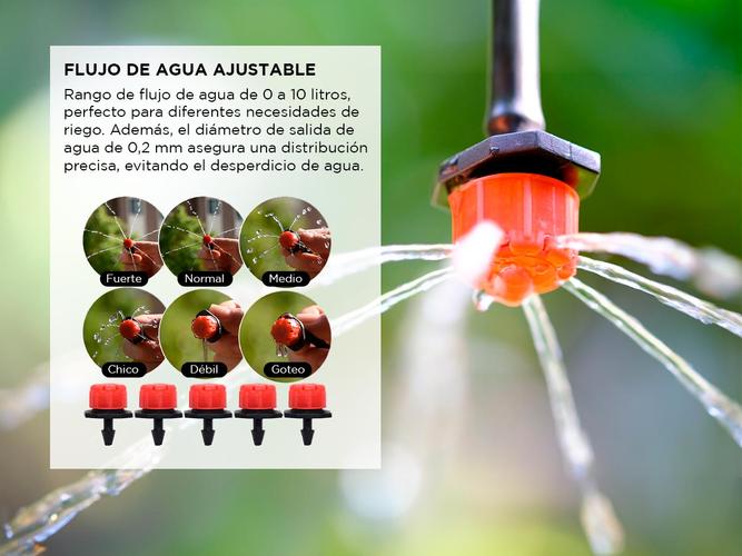 Goteros Regulables Gadnic Riego por goteo x100 Unidades - 2