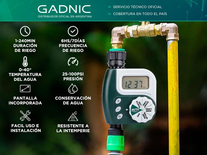 Temporizador De Riego Gadnic AT2000 Canilla Timer  - 1