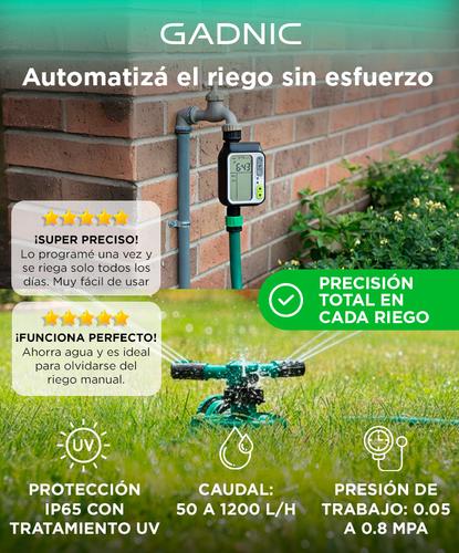 Temporizador de agua Digital  Gadnic RG3030 controlador de riego - 1