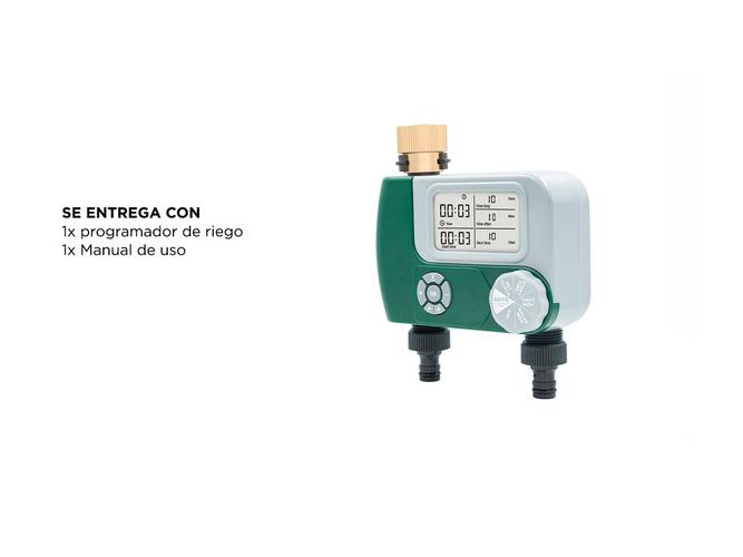 Programador Para Riego Gadnic RGA40 A Pila Canilla Timer Digital Goteo - 5
