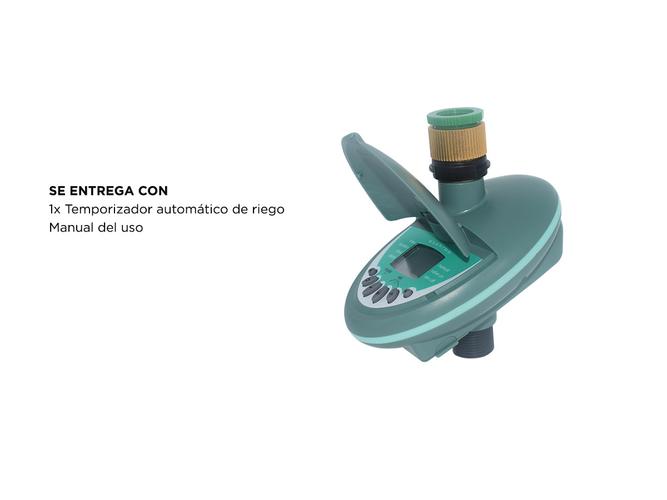 Temporizador automático de riego Gadnic para jardín  - 6