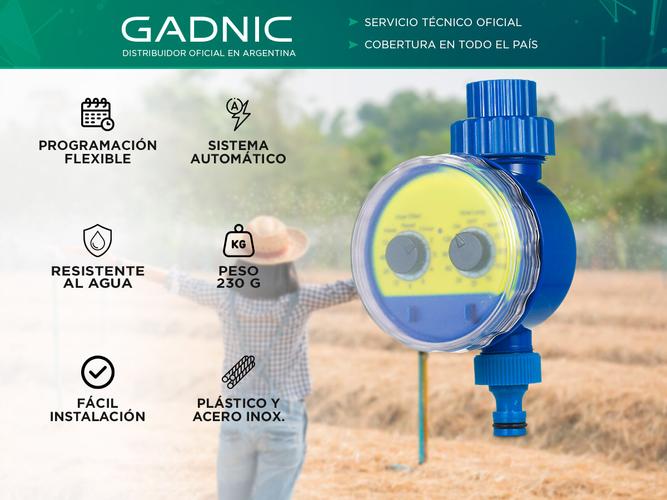 Programador de Riego Gadnic Automático y Ajustable - 1