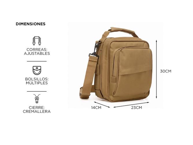 Mochila Bolso Táctico de Hombros Gadnic RN05 Impermeable - 3
