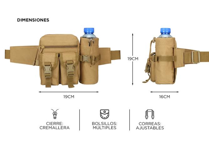 Riñonera Táctica Gadnic RN07 Ajustable Impermeable - 3
